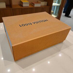 Louis Vuitton magnetic box and matching shopping bag